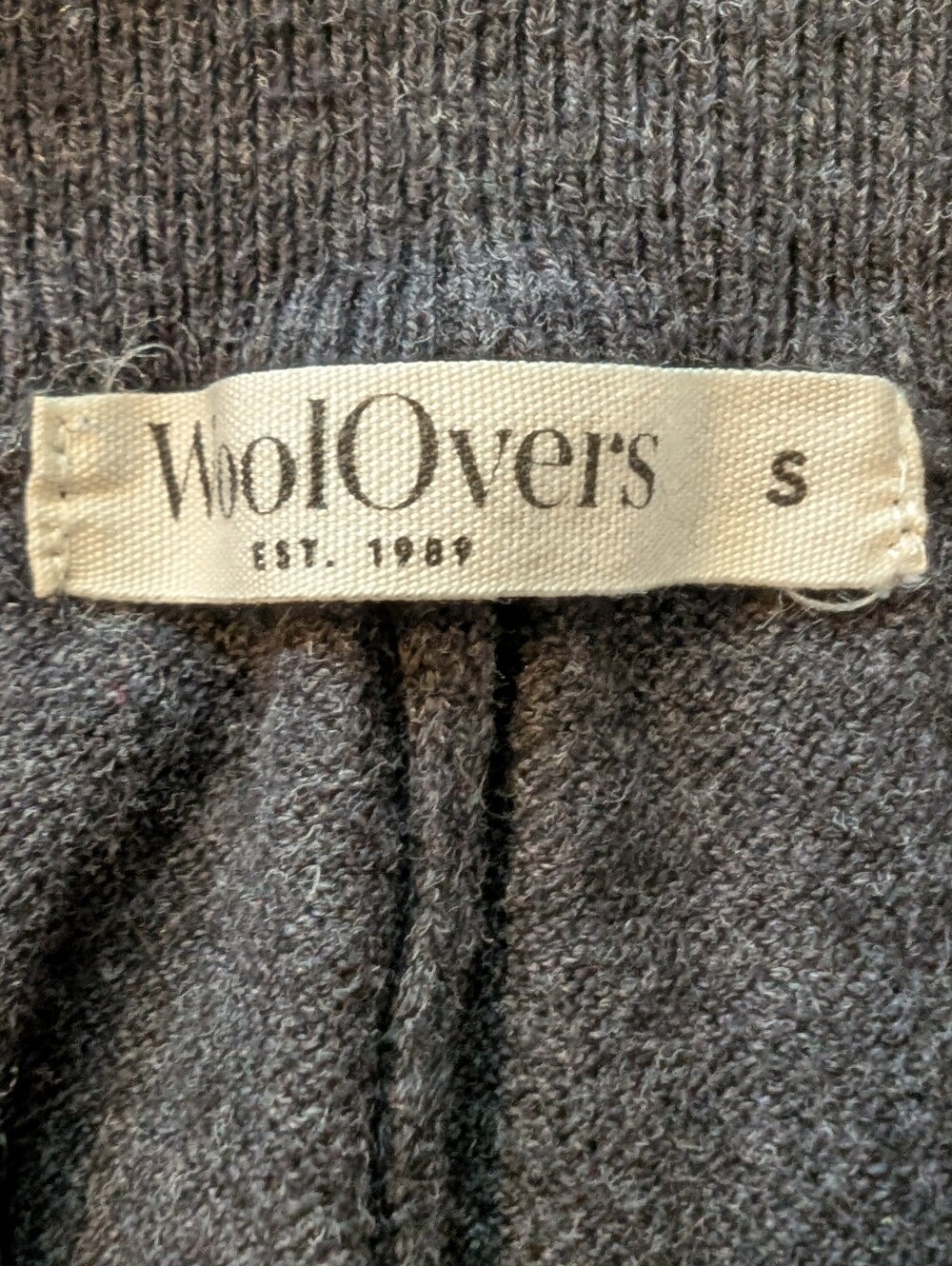 WoolOvers Cotton Cashmere Blend Lounge Joggers Dark Charcoal Gray Small - Picture 4 of 4